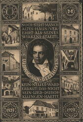 Ludwig van Beethoven 1827-1927 Centenary Celebration Postcard