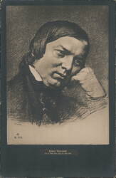 Robert Schumann German Romantic Composer Portrait Postcard