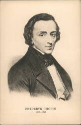 Fryderyk Chopin Portrait, 1809-1849 Postcard