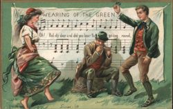 Wearing of the Green, The Emerald Isle Tuck Series 157 Postcard