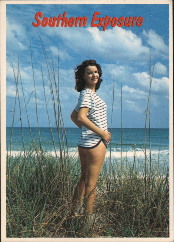 Southern Exposure Humorous Beach Pin-Up