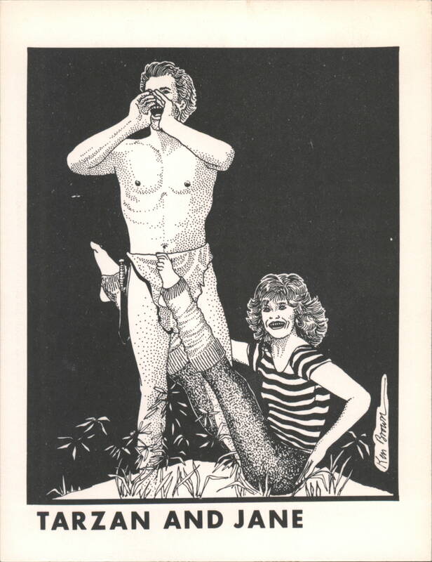 Tarzan and Jane Comic Illustration by Ken Brown