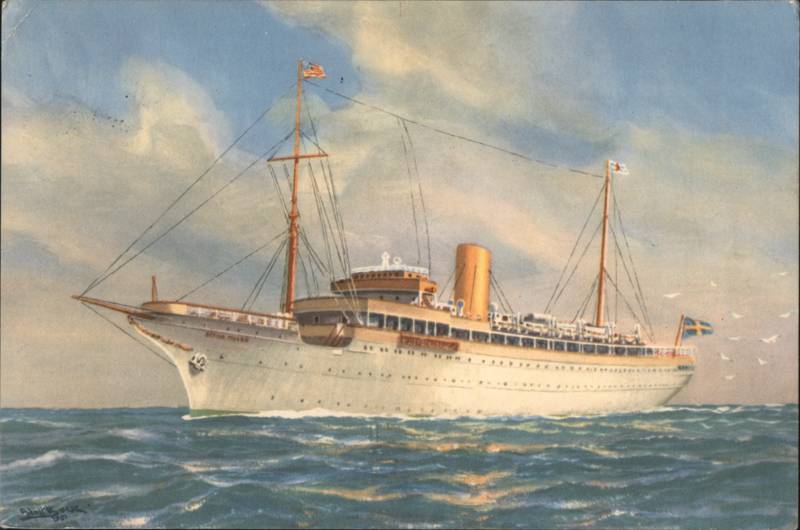 Clipper Line Cruise Ship Stella Polaris by Adolf Bock