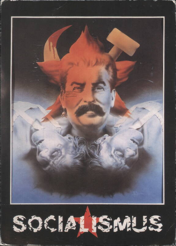 "Socialismus" Anti-Socialist Political Art by I. Beránek