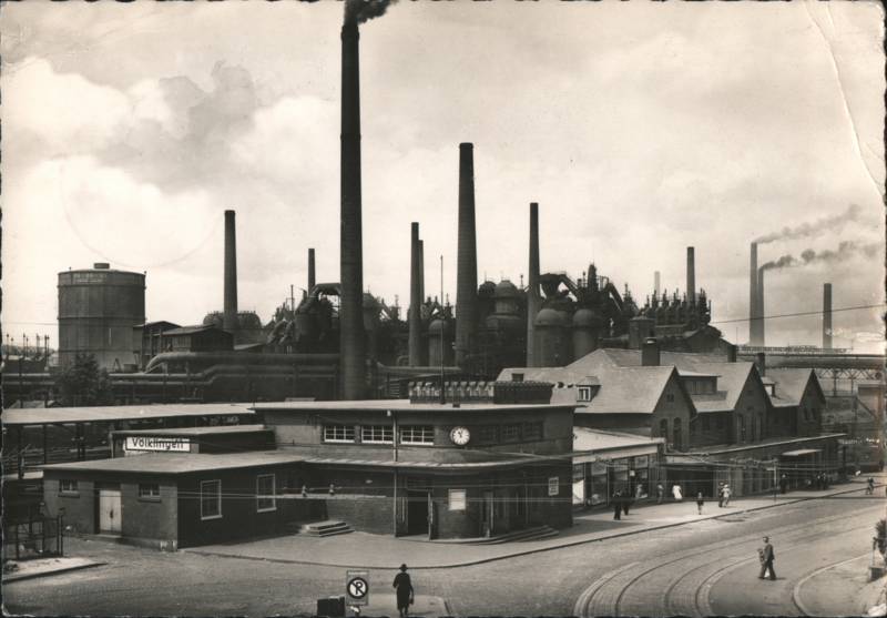 Bahnhof and Röchling Ironworks Blast Furnaces