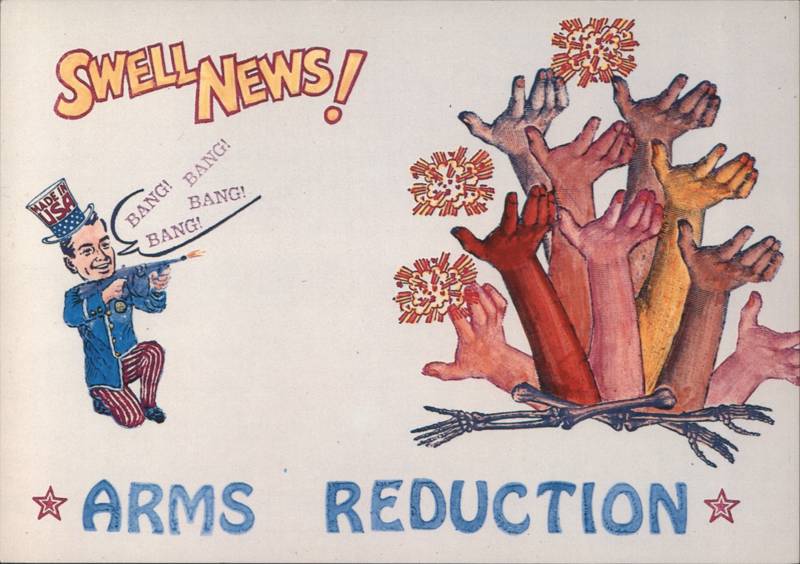 "Arms Reduction" Art by Don Preziosi, Swell News
