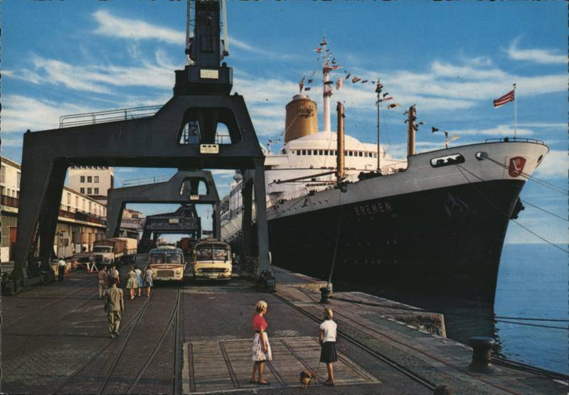 TS Bremen Ocean Liner at Columbuskaje
