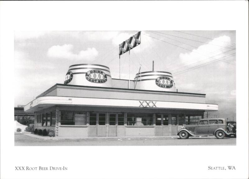 XXX Root Beer Drive-In Double Barreled Building