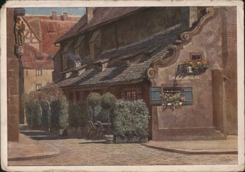 Bratwurstglöcklein Historic Tavern Painting