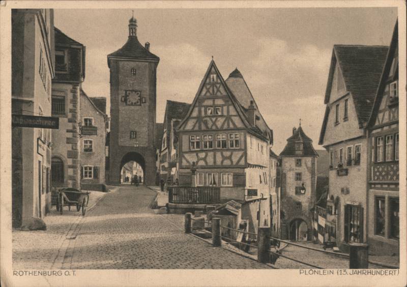 Plönlein (13. Jahrhundert) Medieval Street Scene
