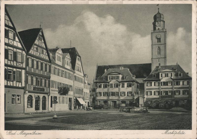 Marktplatz with Church Tower and Timbered Houses