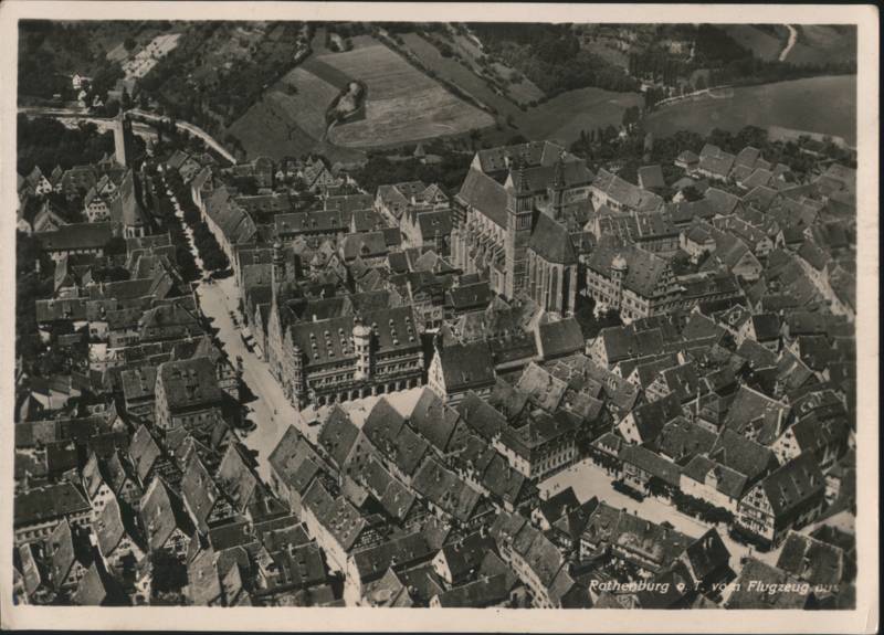 Aerial View of Historic Old Town and St. Jakob Church