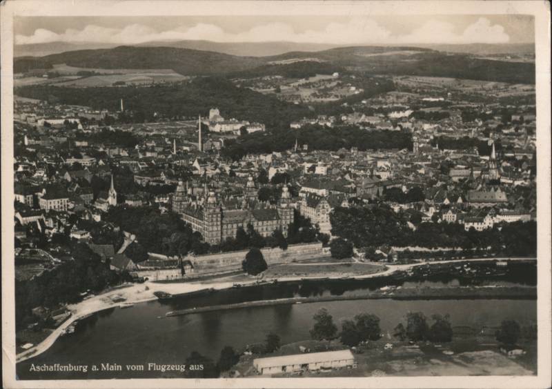 Aerial View of Schloss Johannisburg and City