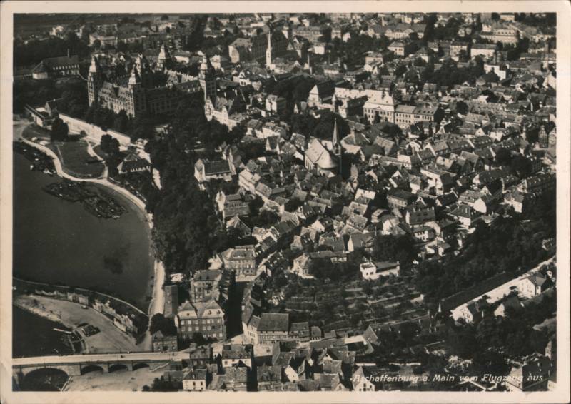 Aerial View of Old Town and Schloss Johannisburg