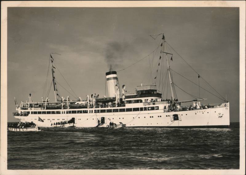 Passenger Steamer Cobra off Helgoland