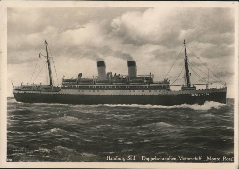 Hamburg-Süd Doppelschrauben-Motorschiff Monte Rosa