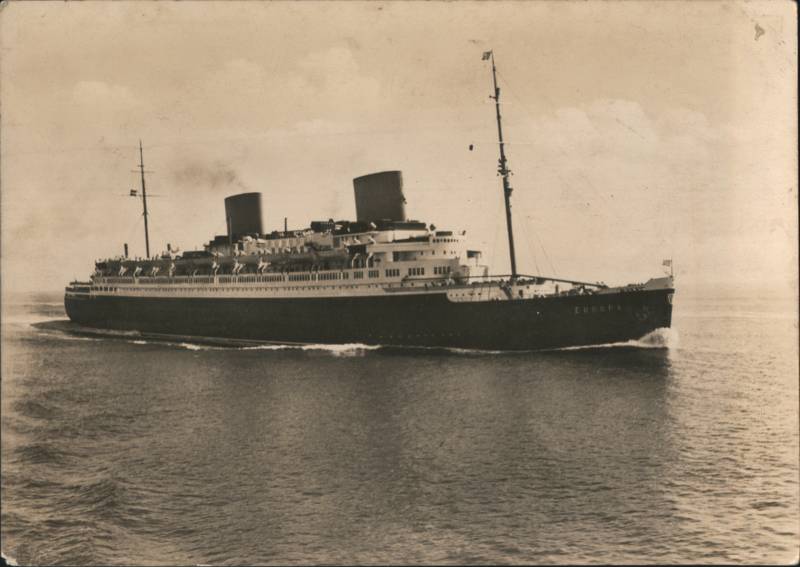 Norddeutscher Lloyd Express D. Europa Ocean Liner
