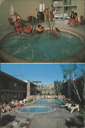The Sandpiper Inn Indoor & Outdoor Hydro-Jet Pools Postcard