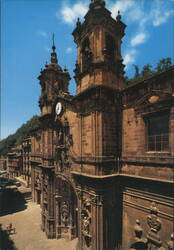 Iglesia de Santa Maria, Saint Mary's Church Facade Postcard