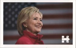 Hillary Clinton Presidential Campaign Trail Message Postcard