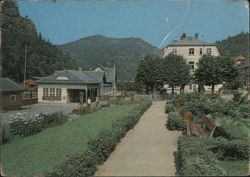 Bahnhof Kurort Oybin Railway Station and Grounds Postcard