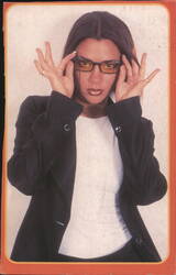Victoria Beckham Posh Spice Girls Wearing Glasses Postcard
