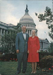 Congressman & Mrs. Edwin B. Forsythe at the US Capitol Postcard
