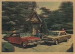 1966 Rambler Classic Rebel & American Rogue 3-D Postcard