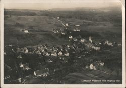 Aerial View of Luftkurort Wüstenrot Postcard