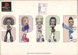 Spice World PlayStation Video Game Promo, Spice Girls Postcard