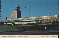 Portland International Airport Terminal & Control Tower Postcard