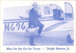 Dolph Briscoe Jr. Go With Briscoe for Governor Campaign Postcard