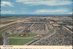 Aerial Bird's-Eye View of Dallas Love Field Airport Postcard