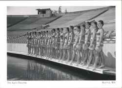 Aqua Theater Aqua Follies Swimmers at Green Lake Postcard