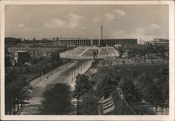 Main Entrance of the Reichssportfeld Olympic Stadium Postcard
