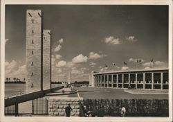 Reichssportfeld, Olympic Stadium and Towers Postcard