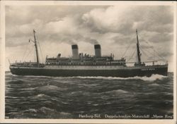 Hamburg-Süd Doppelschrauben-Motorschiff Monte Rosa Postcard