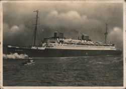 Turbinen-Schnelldampfer SS Europa Ocean Liner Postcard