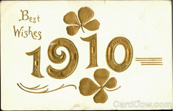 Best Wishes 1910 New Year's