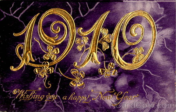 1910 Wishing You A Happy New Year New Year's