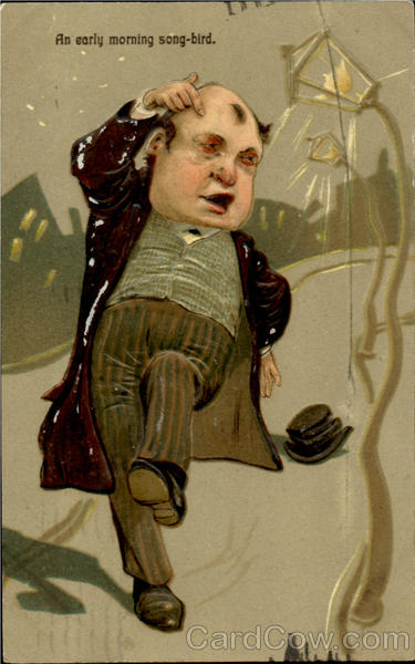 An Early Morning Song Bird Drinking