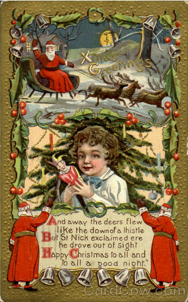 Xmas Greetings Santa Claus