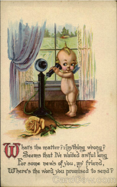 Cupie on Phone Telephones