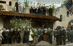 President Roosevelt Replanting The Original Navel Orange Tree Postcard
