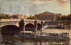 Pont De La Concorde Paris, France Postcard Postcard