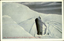 Entrance To Ice Tunnel On Mt. Hood Postcard