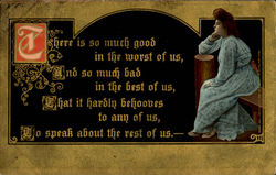 To speak about the rest of us Postcard