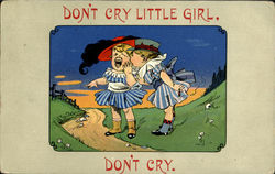 Don't Cry Little Girl Postcard