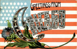 Greetings From Chicago Postcard