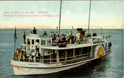 Glass Bottom Power Boat Empress Postcard